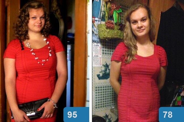 Cô gái trước và sau khi giảm cân trong 4 tuần theo chế độ ăn kiêng Maggi